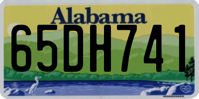 AL license plate 65DH741