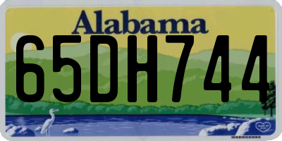 AL license plate 65DH744