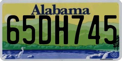 AL license plate 65DH745
