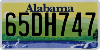 AL license plate 65DH747
