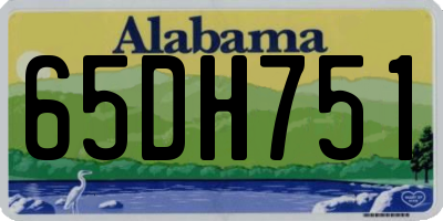 AL license plate 65DH751