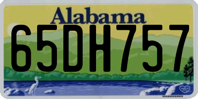 AL license plate 65DH757