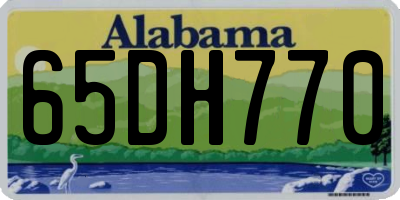 AL license plate 65DH770