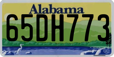AL license plate 65DH773