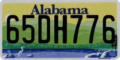 AL license plate 65DH776