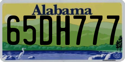 AL license plate 65DH777