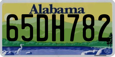 AL license plate 65DH782