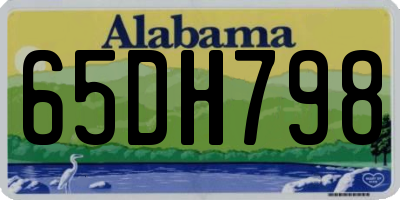AL license plate 65DH798