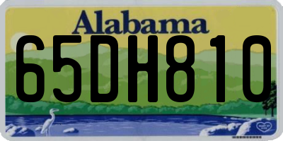 AL license plate 65DH810