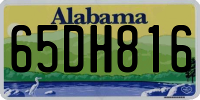 AL license plate 65DH816