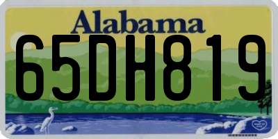 AL license plate 65DH819