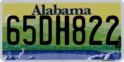 AL license plate 65DH822