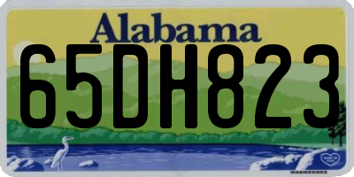 AL license plate 65DH823