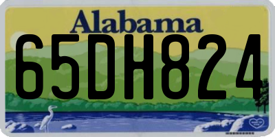 AL license plate 65DH824
