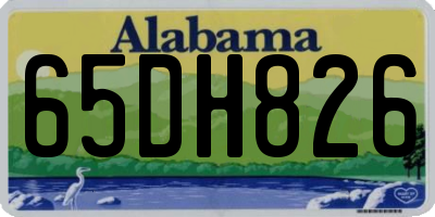 AL license plate 65DH826