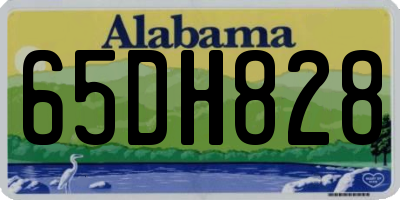AL license plate 65DH828