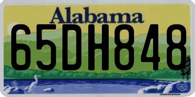 AL license plate 65DH848