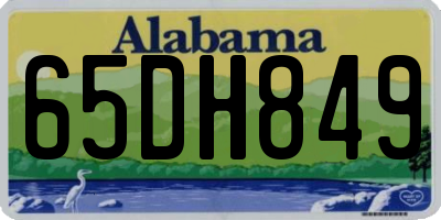 AL license plate 65DH849