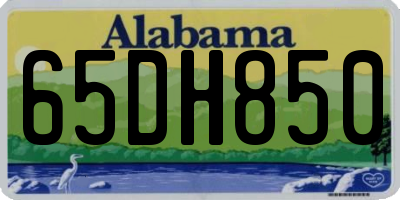 AL license plate 65DH850