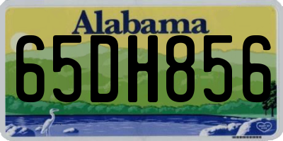AL license plate 65DH856