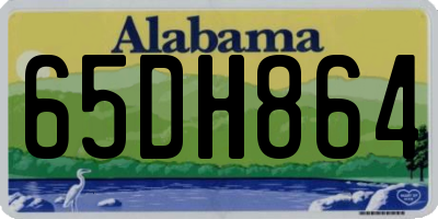 AL license plate 65DH864
