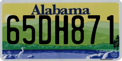 AL license plate 65DH871