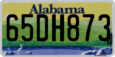 AL license plate 65DH873
