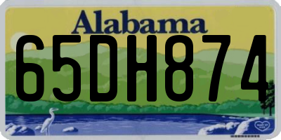 AL license plate 65DH874