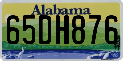 AL license plate 65DH876