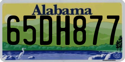 AL license plate 65DH877