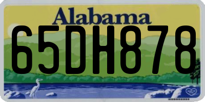 AL license plate 65DH878