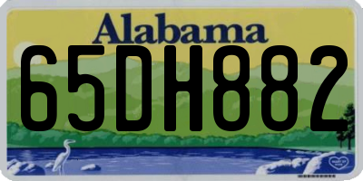AL license plate 65DH882