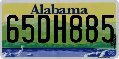 AL license plate 65DH885