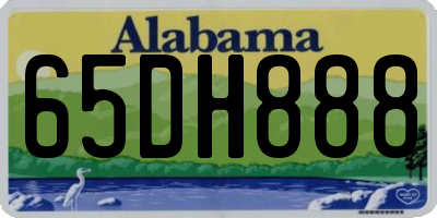 AL license plate 65DH888