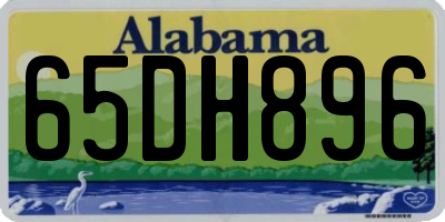 AL license plate 65DH896