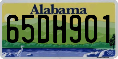 AL license plate 65DH901