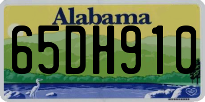 AL license plate 65DH910