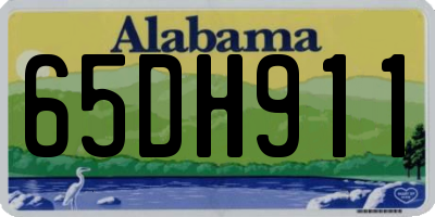 AL license plate 65DH911