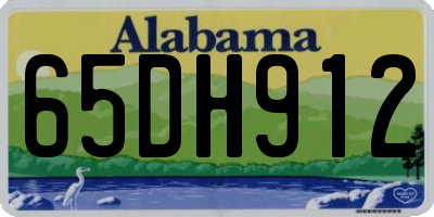 AL license plate 65DH912