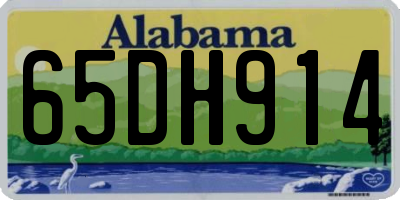 AL license plate 65DH914