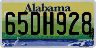 AL license plate 65DH928