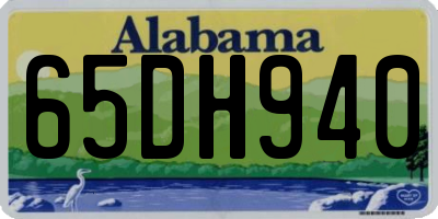 AL license plate 65DH940