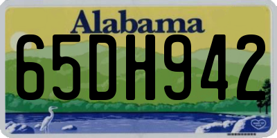AL license plate 65DH942