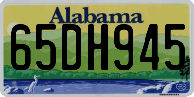 AL license plate 65DH945