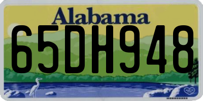 AL license plate 65DH948