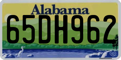 AL license plate 65DH962