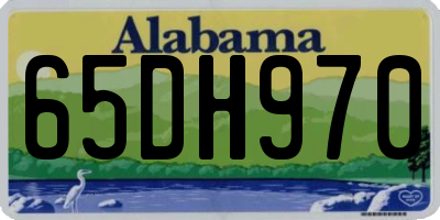 AL license plate 65DH970