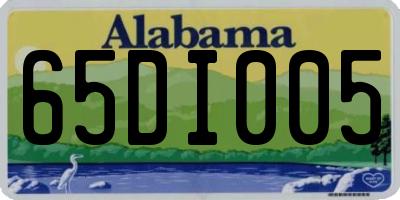 AL license plate 65DI005