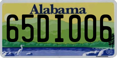 AL license plate 65DI006
