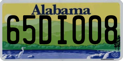 AL license plate 65DI008